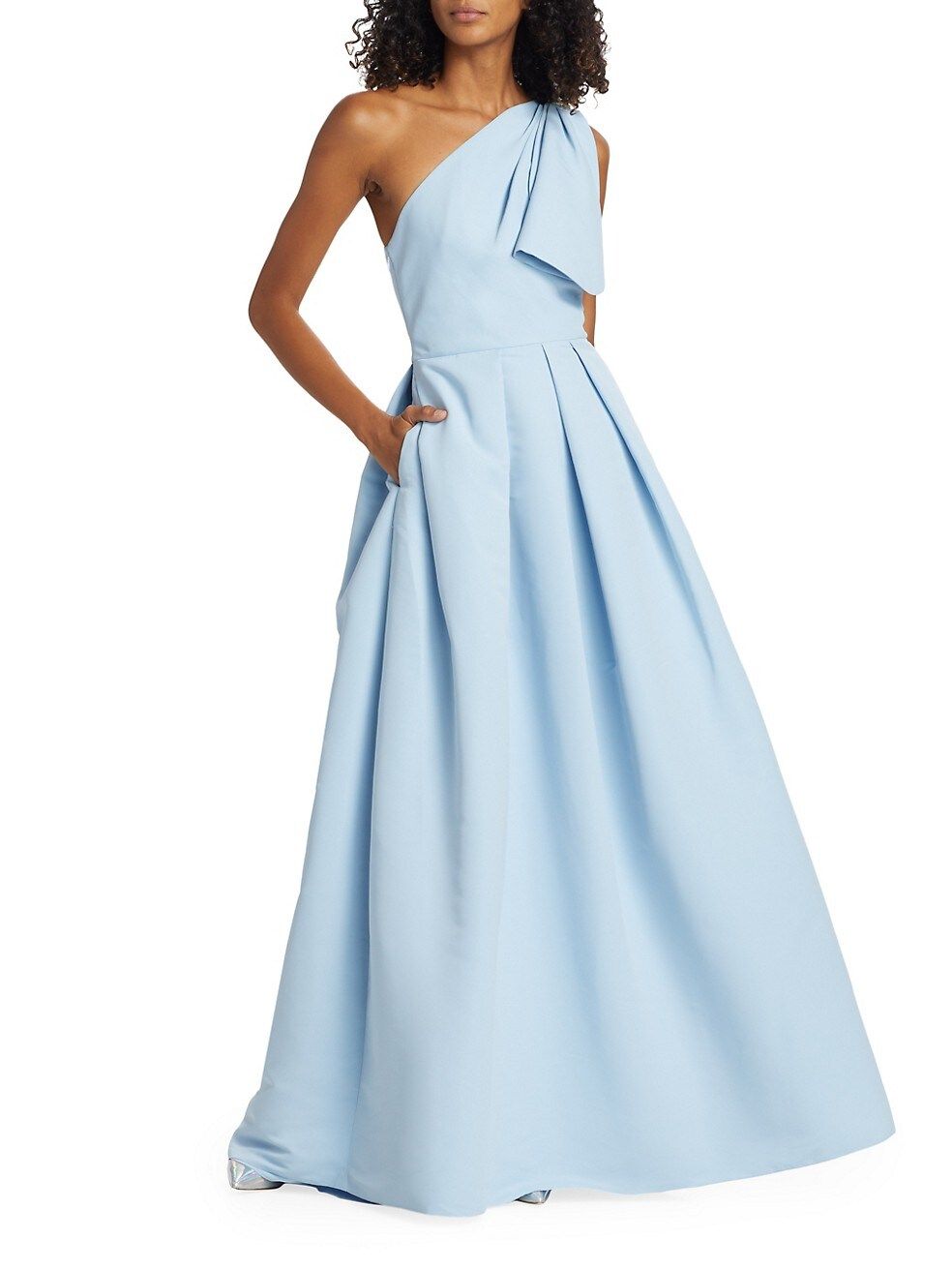 Martina One-Shoulder Faille Gown | Saks Fifth Avenue