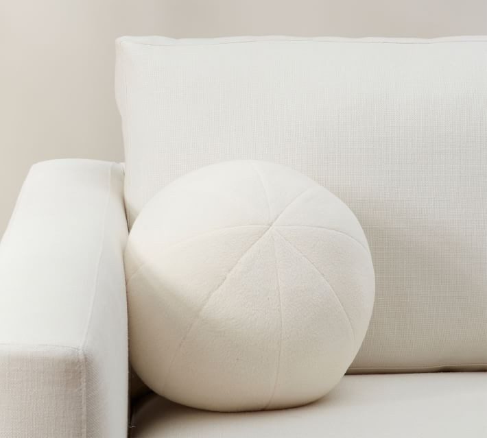 Cozy Fleece Sphere Pillow Cover | Pottery Barn | Pottery Barn (US)