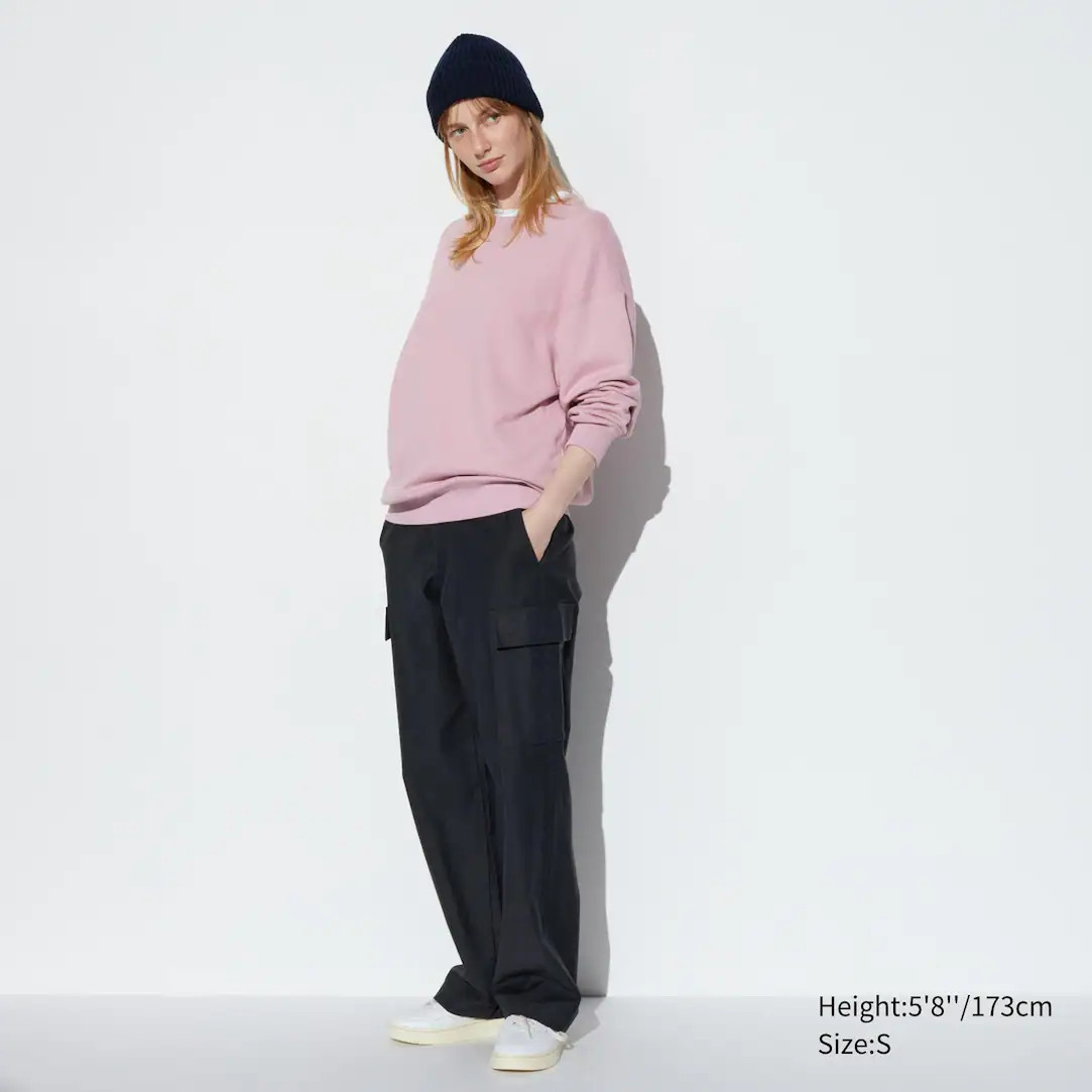WIDE STRAIGHT LEG CARGO TROUSERS (LONG) | UNIQLO (UK)
