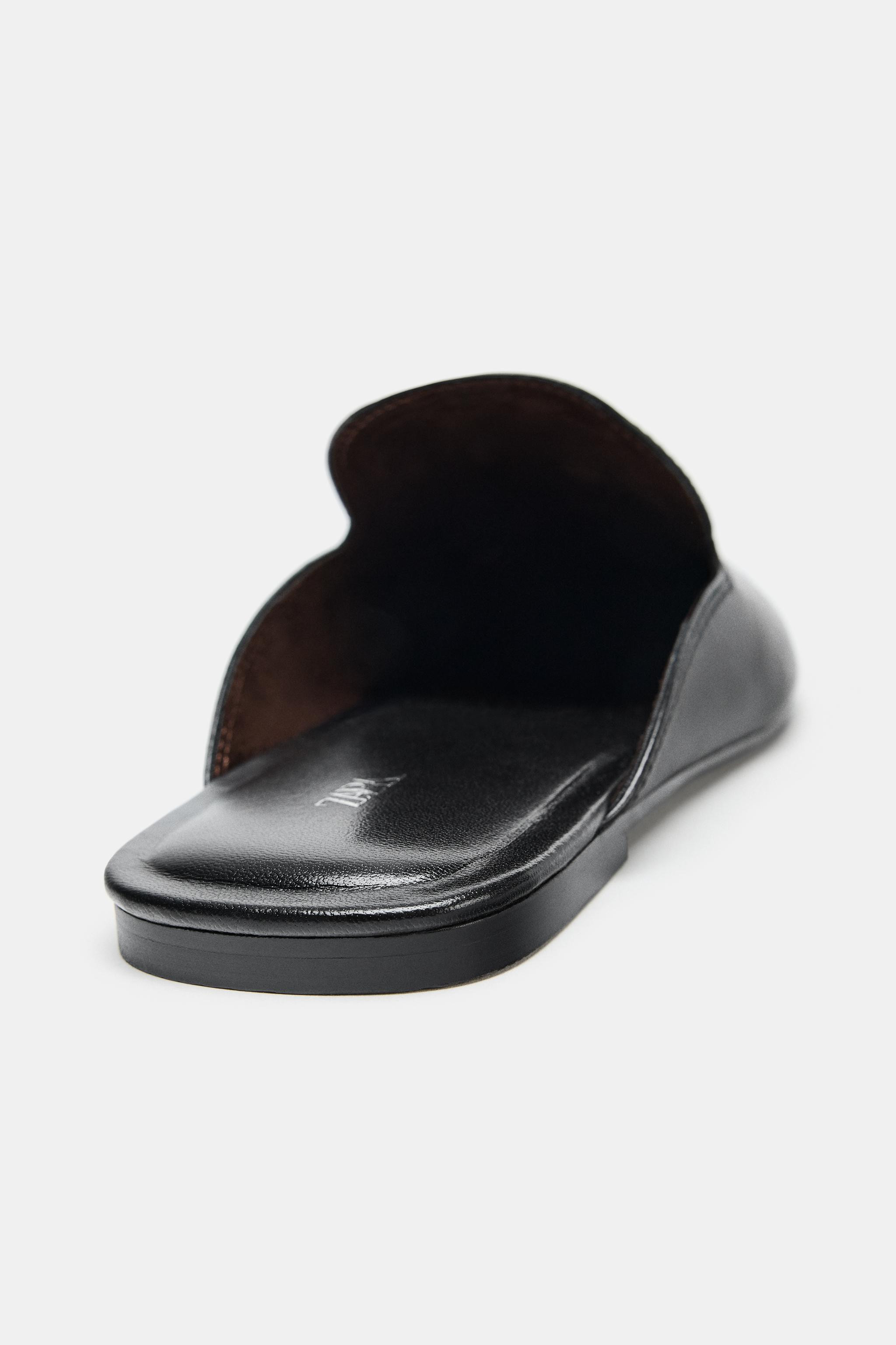 LEATHER MULE LOAFERS | Zara US