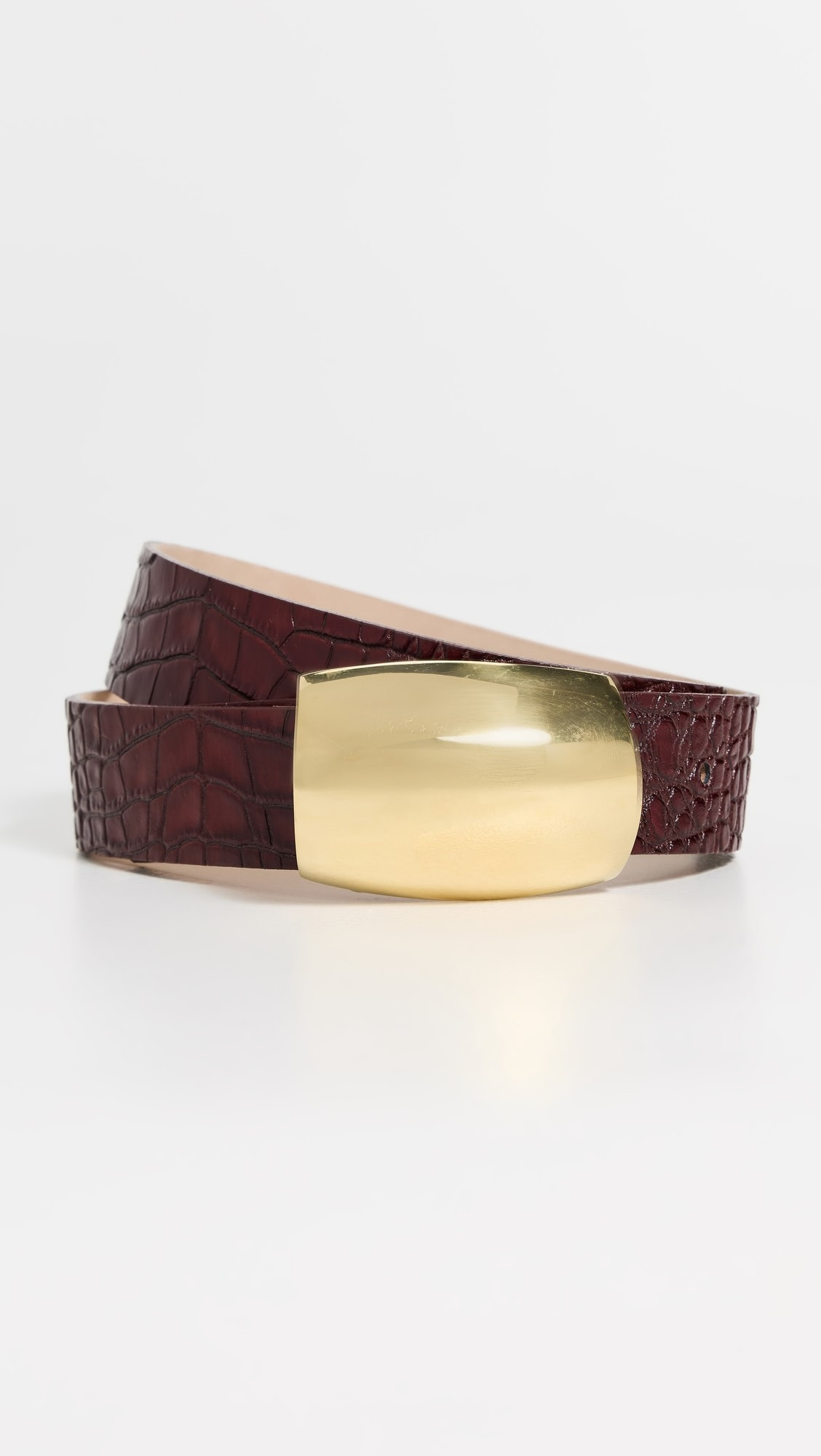 Milou Domed Croc Embossed Belt | Shopbop