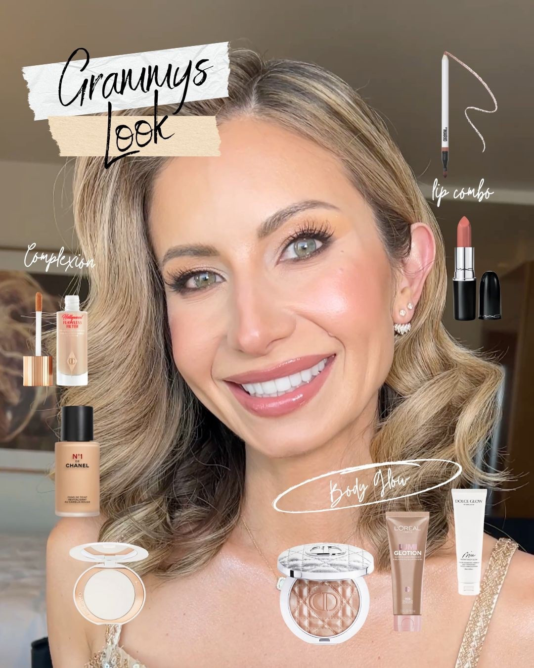 Grammy's Look ✨

👇PRODUCTS & SHADES
SKYN ICELAND | Hydro Cool Firming Eye Gels
CLARINS | Lip Perfector Lip Gloss
LANCÔME | Lip Idôle Juicy Treat, Lip Oil in Gloss - 33 Idôle Nude
MAKEUP BY MARIO | Ultra Suede Sculpting Lip Pencil - Almond
MAKEUP BY MARIO | Ultra Suede Sculpting Lip Pencil - Smokey Pink
MAC COSMETICS | Lustreglass Sheer-Shine Lipstick - Thanks Its Mac
CHANEL | N°1 DE CHANEL Revitalizing Foundation7
CHARLOTTE TILBURY | Hollywood Flawless Filter
CHARLOTTE TILBURY | Beauty Light Wand Highlighter - Pinkgasm
SISLEY PARIS | Phyto-Teint Poudre - 2 Translucent
CHARLOTTE TILBURY | Airbrush Brightening Flawless Finish Powder
DANESSA MYRICKS Colorfix Eye, Cheek & Lip Cream Pigment - Nude 4
PATRICK TA | Major Dimension Eye Illusion Eyeshadow Duo - Talk To My Team
MAKEUP BY MARIO | Master Mattes Eyeshadow Palette: The Neutrals
URBAN DECAY | 24/7 Glide-On Eye Pencil - Bourbon
URBAN DECAY | 24/7 Moondust Eyeshadow - Space Cowboy
ARDELL | Naked Lashes (Cut in Half)
DOLCE GLOW | Mia Instant Body Glow
L'OREAL PARIS | Glotion All-In-One Glow Enhancer & Tinted Moisturizer -Medium
DIOR | Forever Glow Luminizer - 02 Gold Halo
BK BEAUTY | Nikki La Rose Pro Artist Brush Set (7pc)
BK BEAUTY | Nikki La Rose Pro Artist Brush Set (8PC)
BRONX AND BANCO |Dahlia Sequined Maxi Dress
PRADA | Saffiano Metallic Leather Slingback Pump - Pirite
YSL | Mini Le 5 À 7 Crystal Embellished Shoulder Bag
idyl Jewelry | Grace
idyl Jewelry | Stud Earring
idyl Jewelry | Bea


#LTKOver40 #LTKBeauty