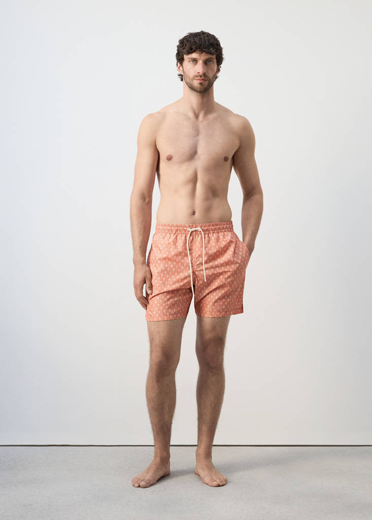 Floral print swimsuit salmon - Man - M - MANGO MAN | Mango (US/MX/AU)