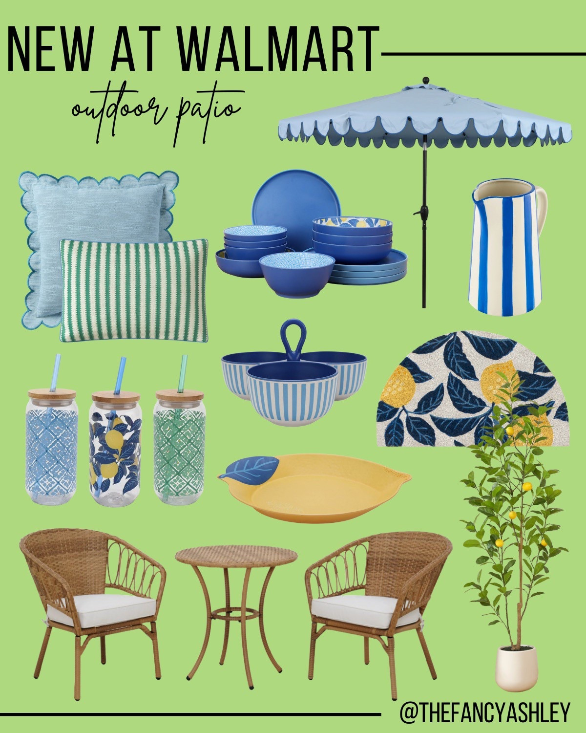 Walmart's new outdoor patio finds are here, and they are summer entertaining PERFECTION. From darling seating sets to cute accent pieces and dishware, I'm officially obsessed.

#LTKSeasonal #LTKHome