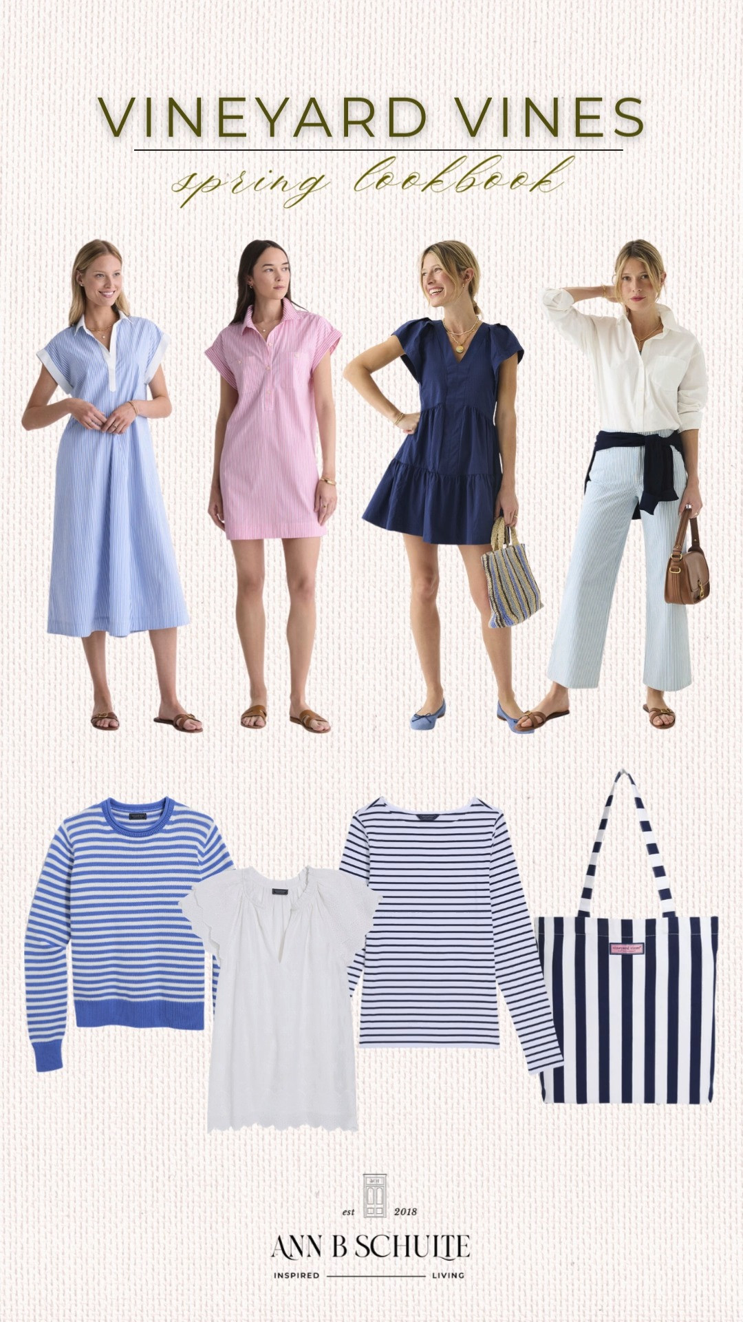Vineyard Vines just dropped their spring lookbook and it’s pure coastal charm meets easy polish. Fresh prints, breezy layers, and all the sunshine vibes. 🌸🩵⛱️
#VineyardVines #SpringStyle #CoastalChic #PreppyStyle #OOTDInspo #SpringFashion #StyleEdit #WardrobeRefresh #ResortVibes #FashionFinds 

 #LTKootd