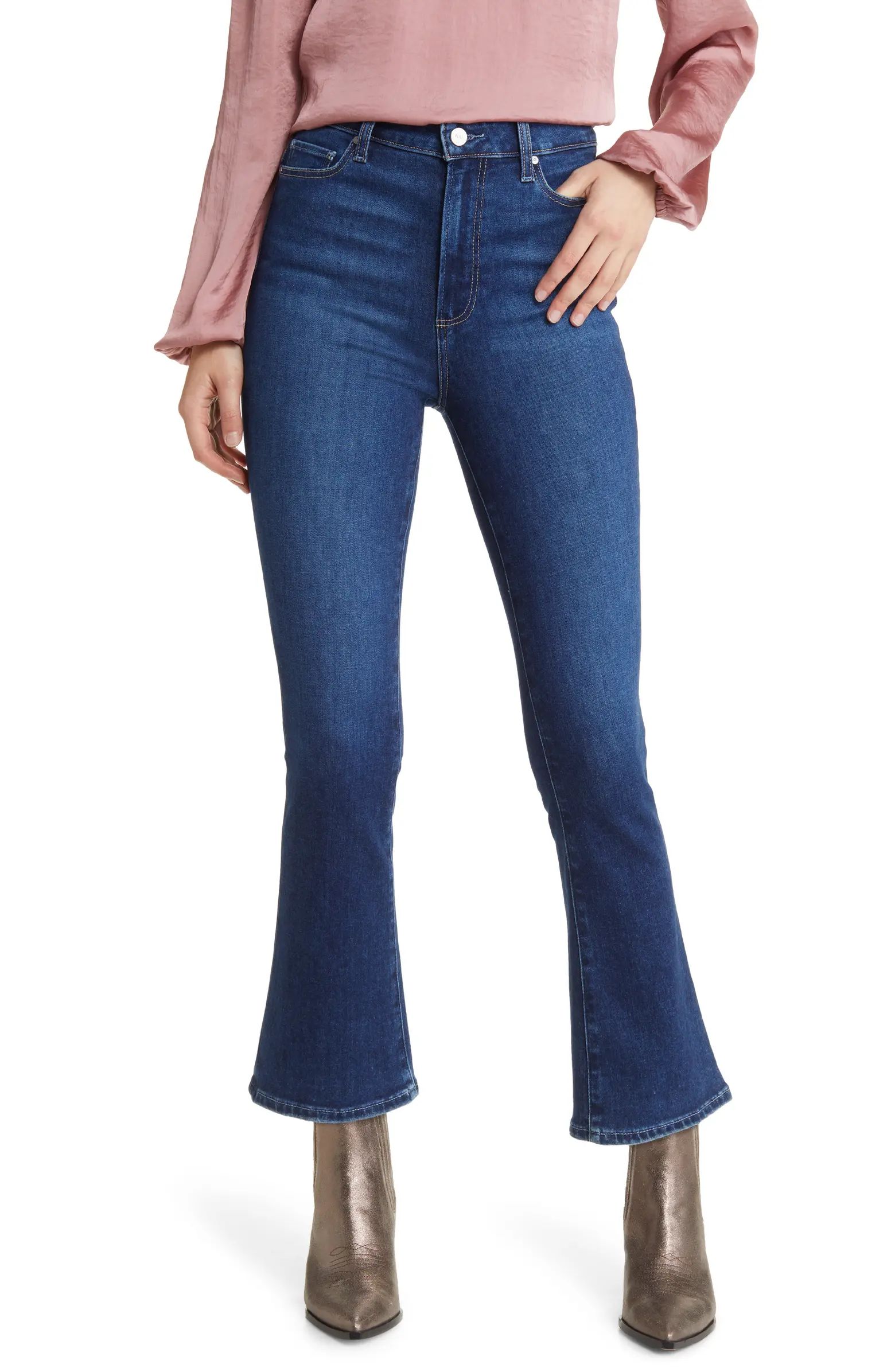 PAIGE Claudine High Waist Ankle Flare Jeans | Nordstrom | Nordstrom