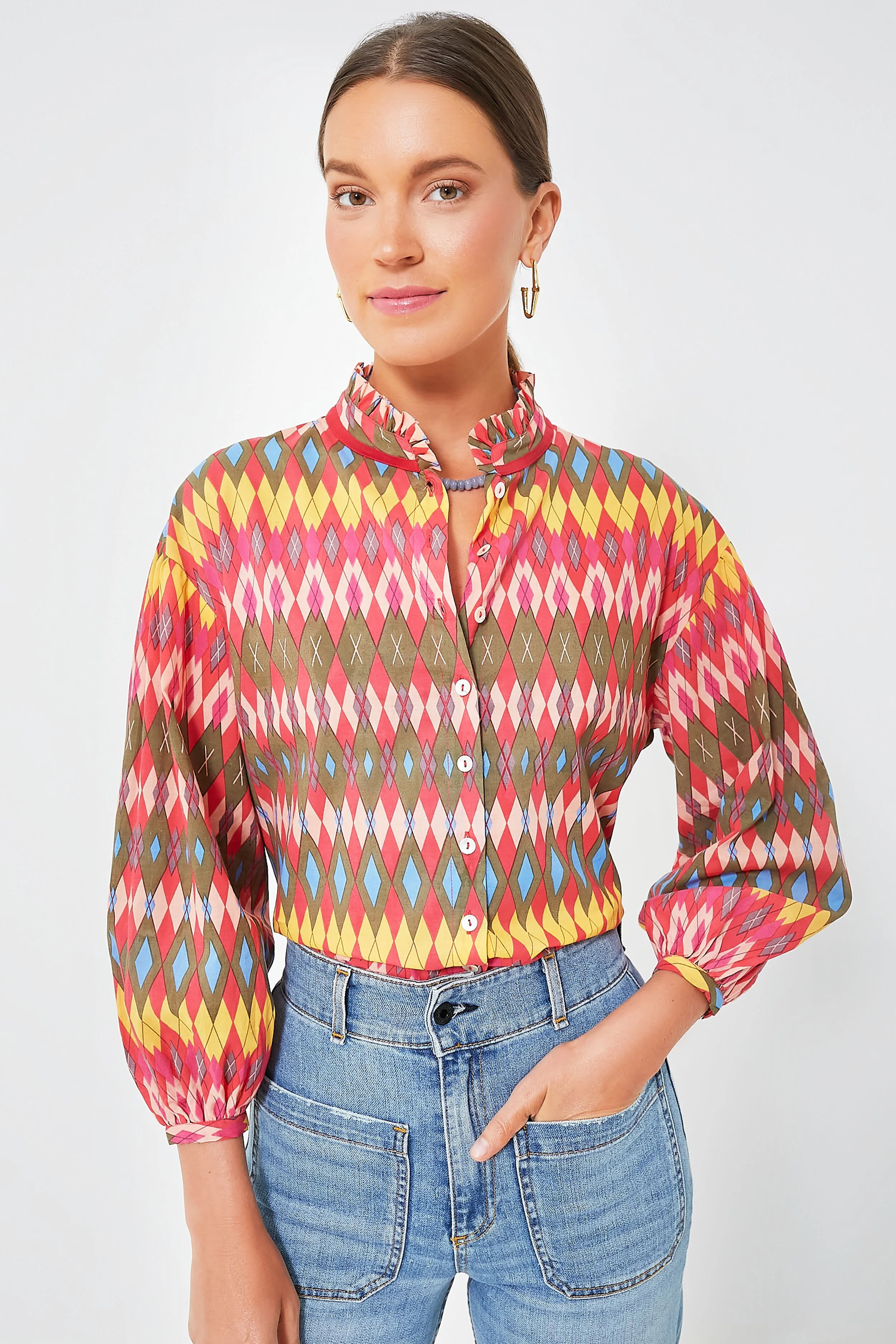 Red Geraldine Jeremy Shirt | Tuckernuck (US)