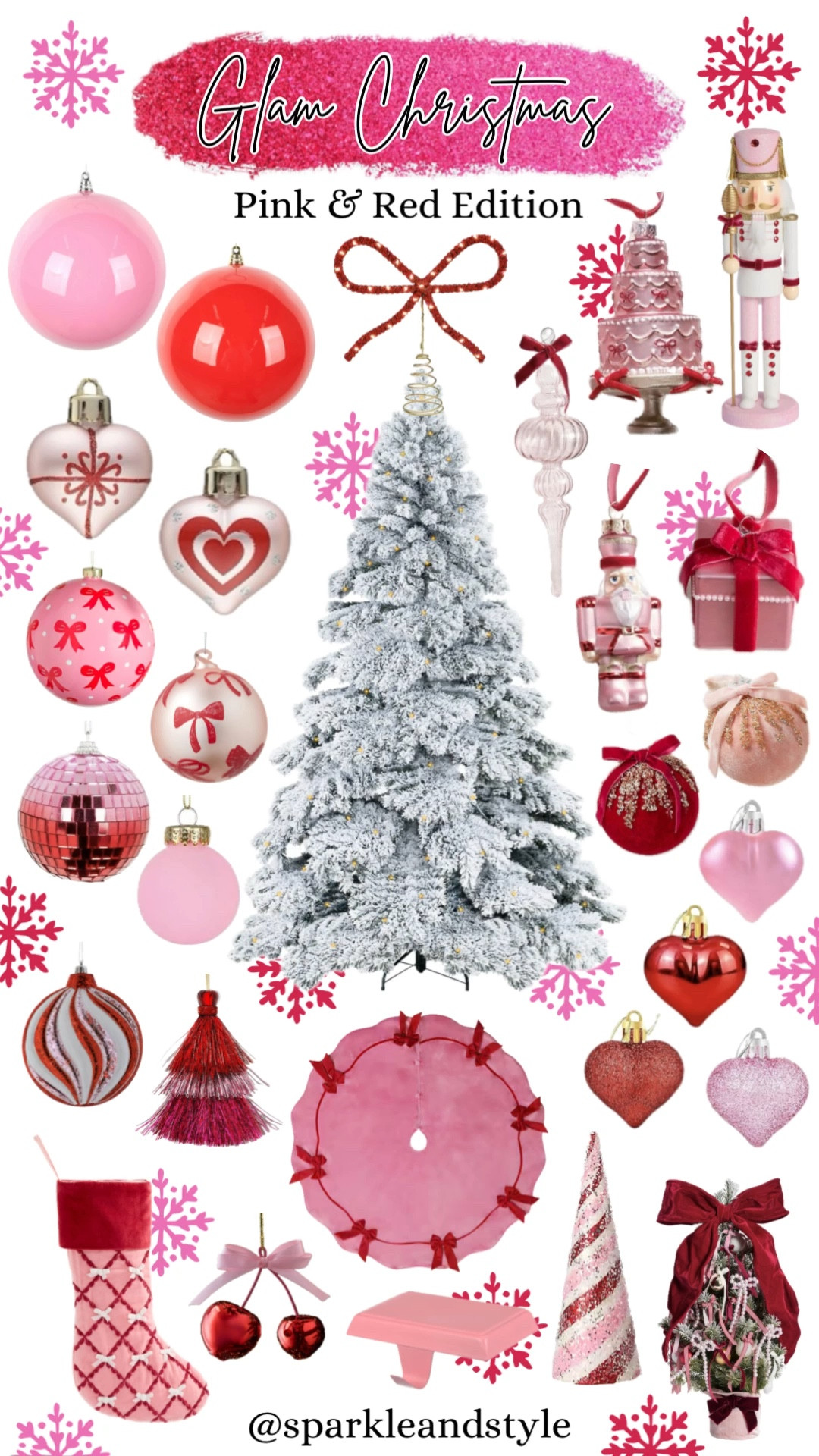 Glam Christmas: Pink & Red 🩷❤️

Christmas decor, Christmas tree, Christmas ornaments, Christmas ribbon, Christmas tree skirt, christmas stocking, Christmas wreath, Christmas tree topper, Christmas stocking holder, home interior, home decor, home accessories, home decoration, glam Christmas decor, girly girl Christmas, Luxe Christmas, elegant Christmas, classy Christmas, Christmas tree decorations, Christmas decorations

#LTKHome #LTKHoliday #LTKSeasonal
