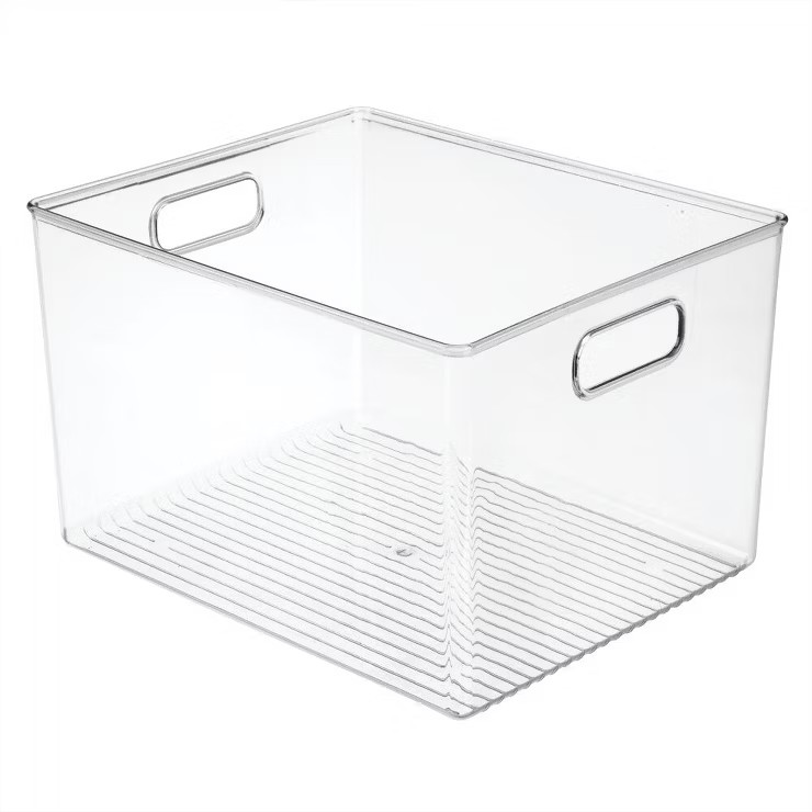 mDesign Plastic Kitchen Food Storage Organizer Bin - Clear | Target