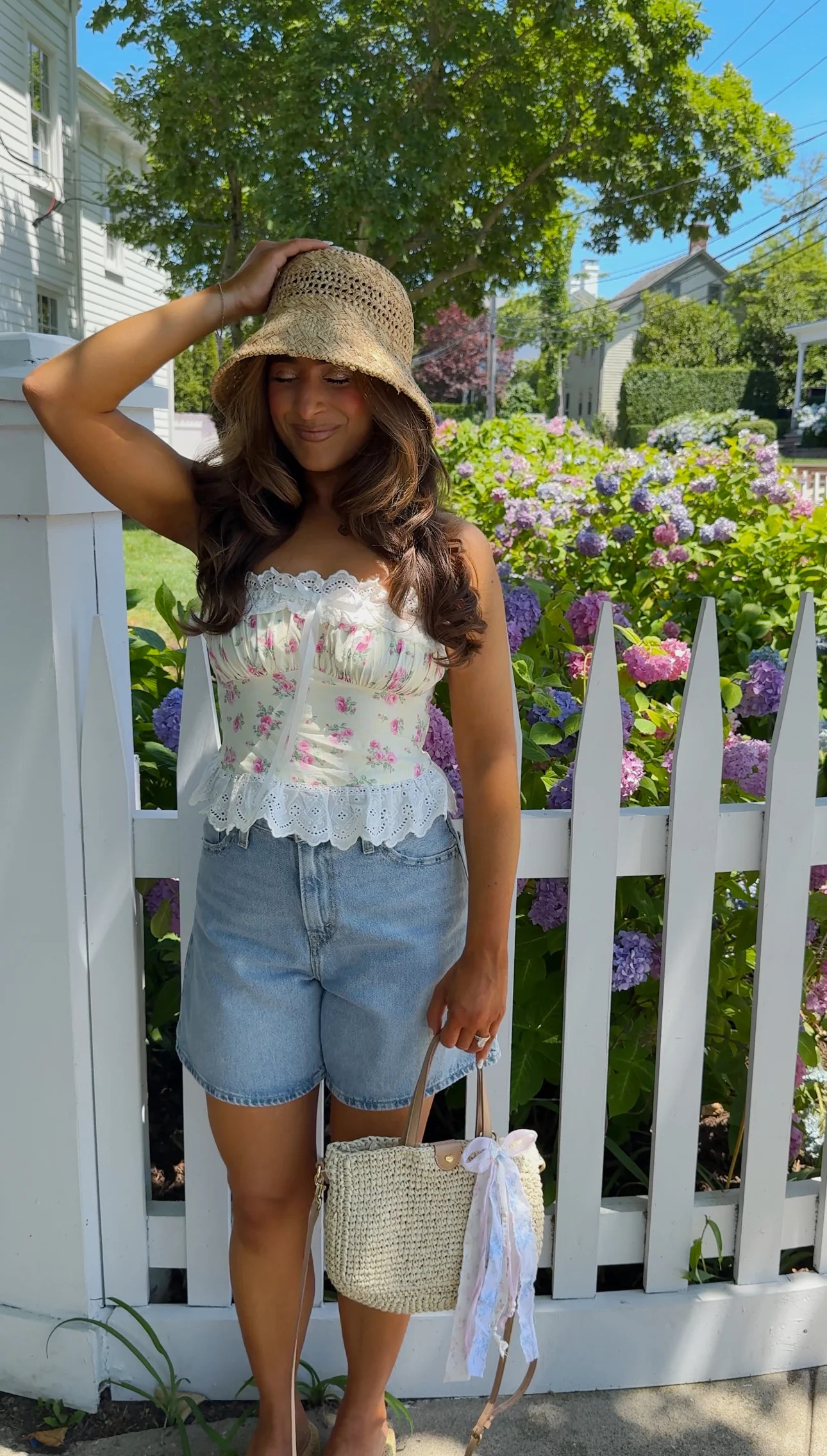Hamptons Summer Floral Lace Top | Shop Your Darling Style
