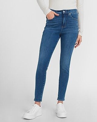 High Waisted 4-Way Hyper Stretch Skinny Jeans | Express