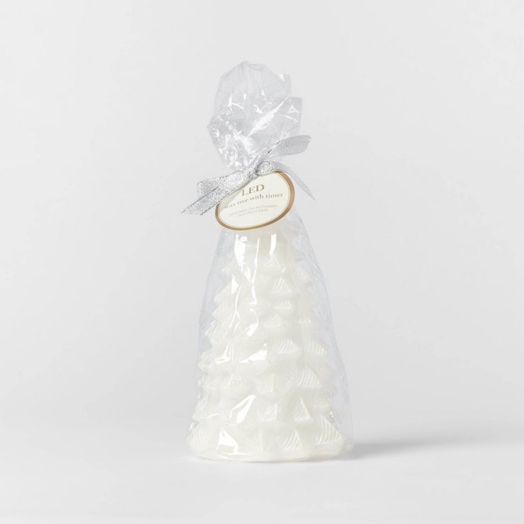 LED Cotton White Tree Candle - Threshold™ | Target