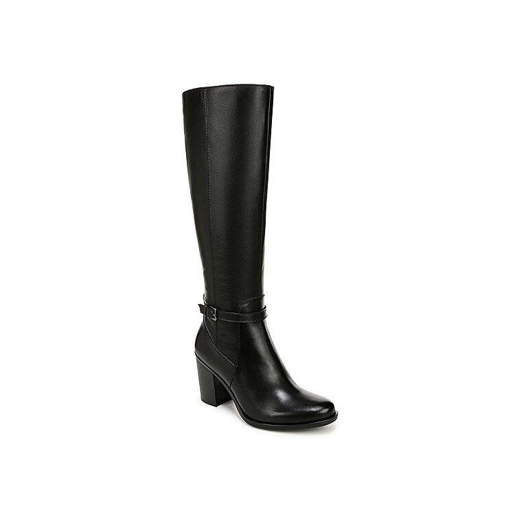 Naturalizer Extra Wide Width Kalina Extra Wide Calf Boot | Women's | Black | Size 9.5 | Boots | DSW