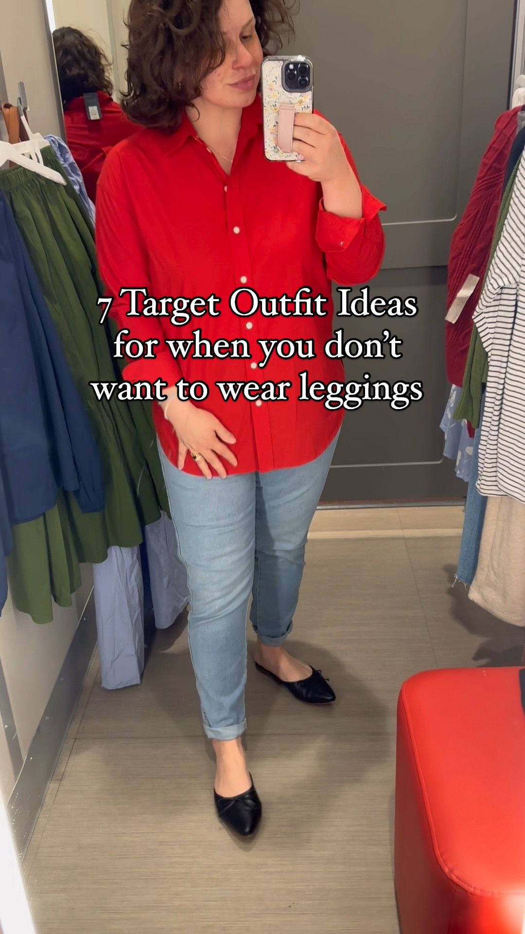 Target sale! Did a try-on today, wearing a medium//size 10 in everything, all runs true to size. LOVE the dress 🩷🩷 A few pieces aren’t online (the striped Henley and the black pullover) so I found similar. My shoes are from Quince, linked similar. 

#LTKSaleAlert #LTKMidsize #LTKVideo