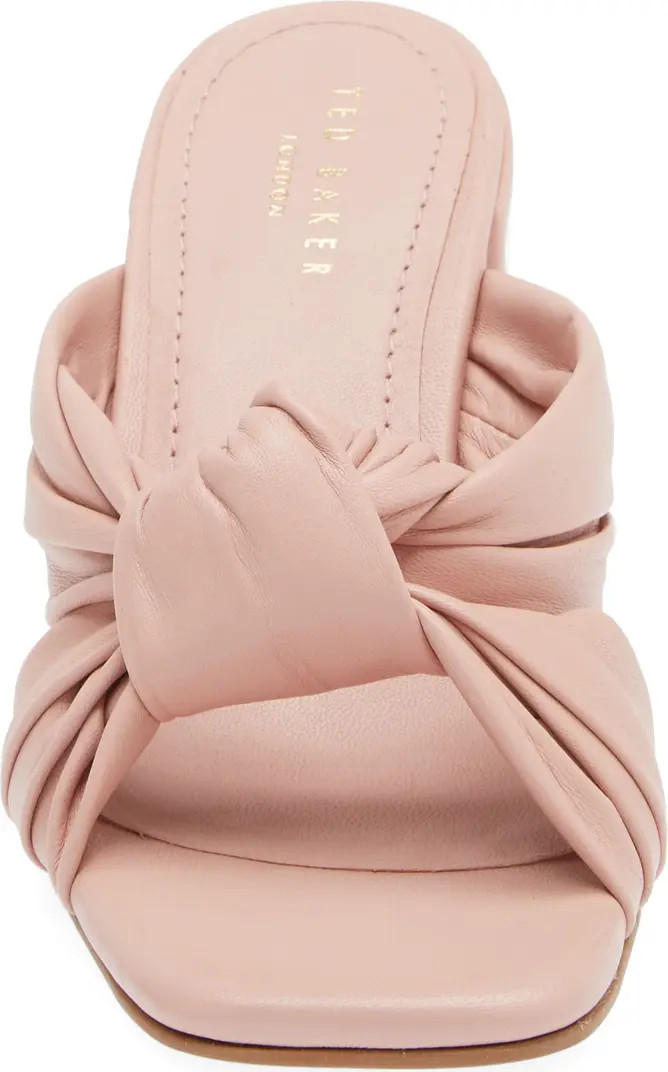 Shennly Knotted Block Heel Slide Sandal (Women) | Nordstrom