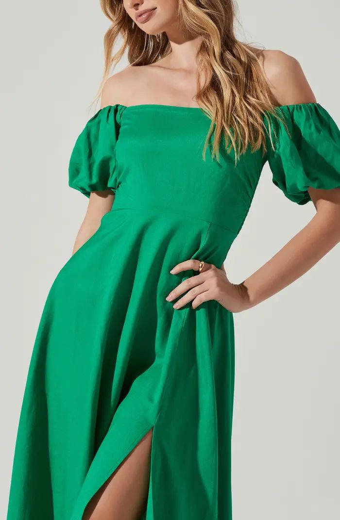 Off the Shoulder A-Line Dress | Nordstrom