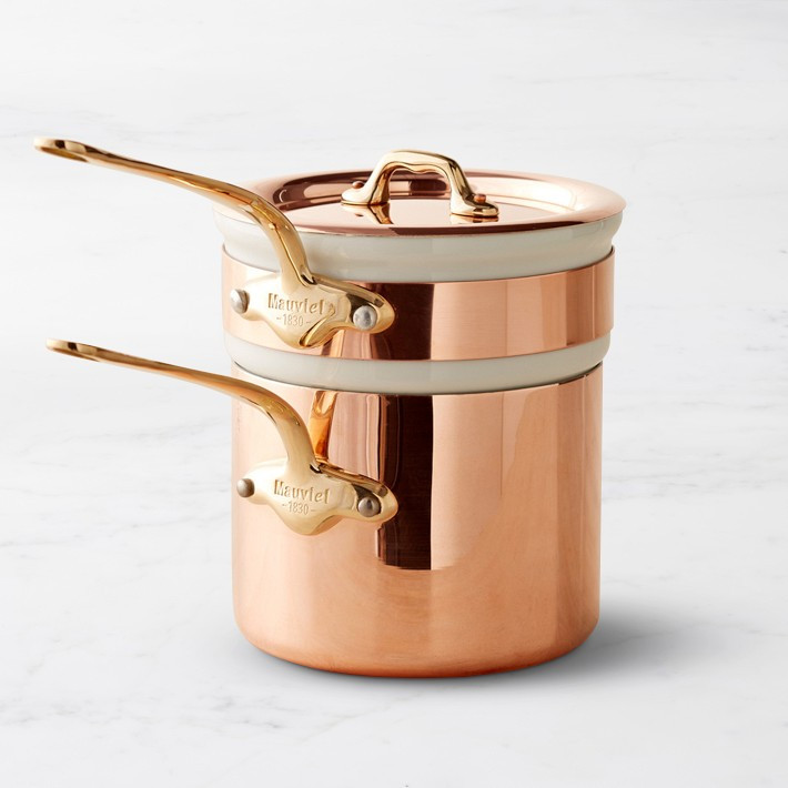Mauviel Copper M'150 B Double Boiler, 2-Qt. | Williams-Sonoma