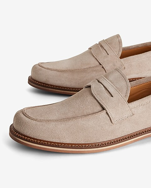 Genuine Suede Loafers | Express
