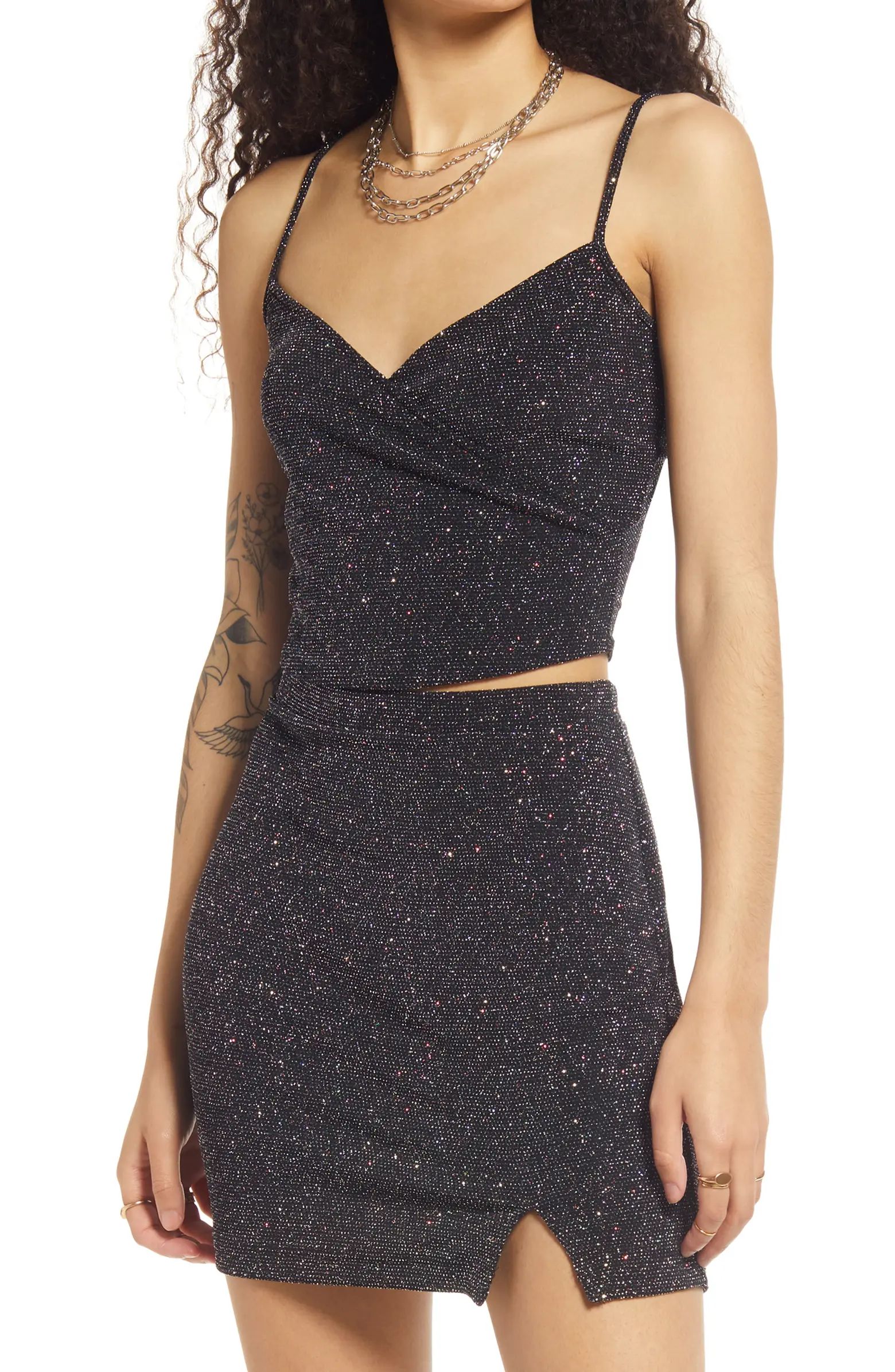 BP. Glitter Wrap Cami | Nordstrom | Nordstrom