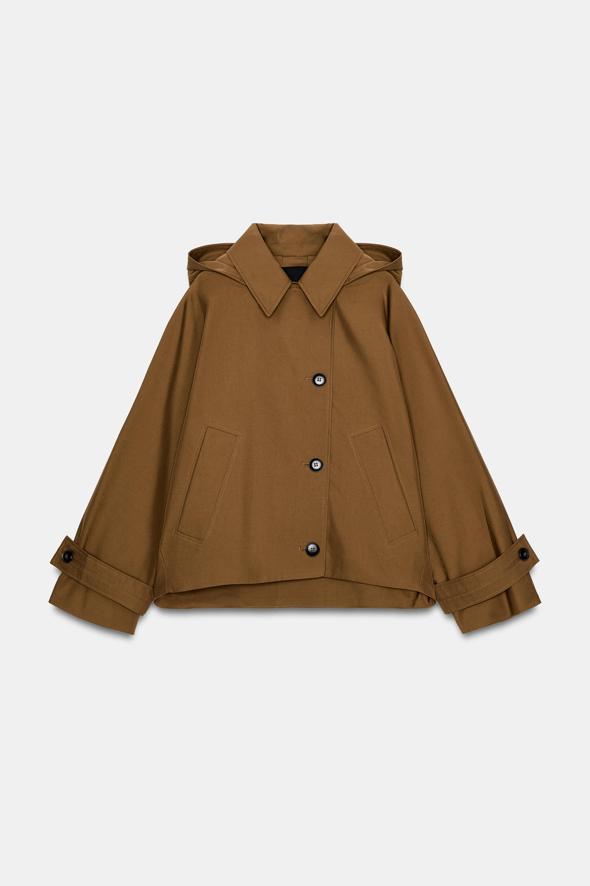 WATER-REPELLENT SHORT TRENCH COAT ZW COLLECTION | Zara UK