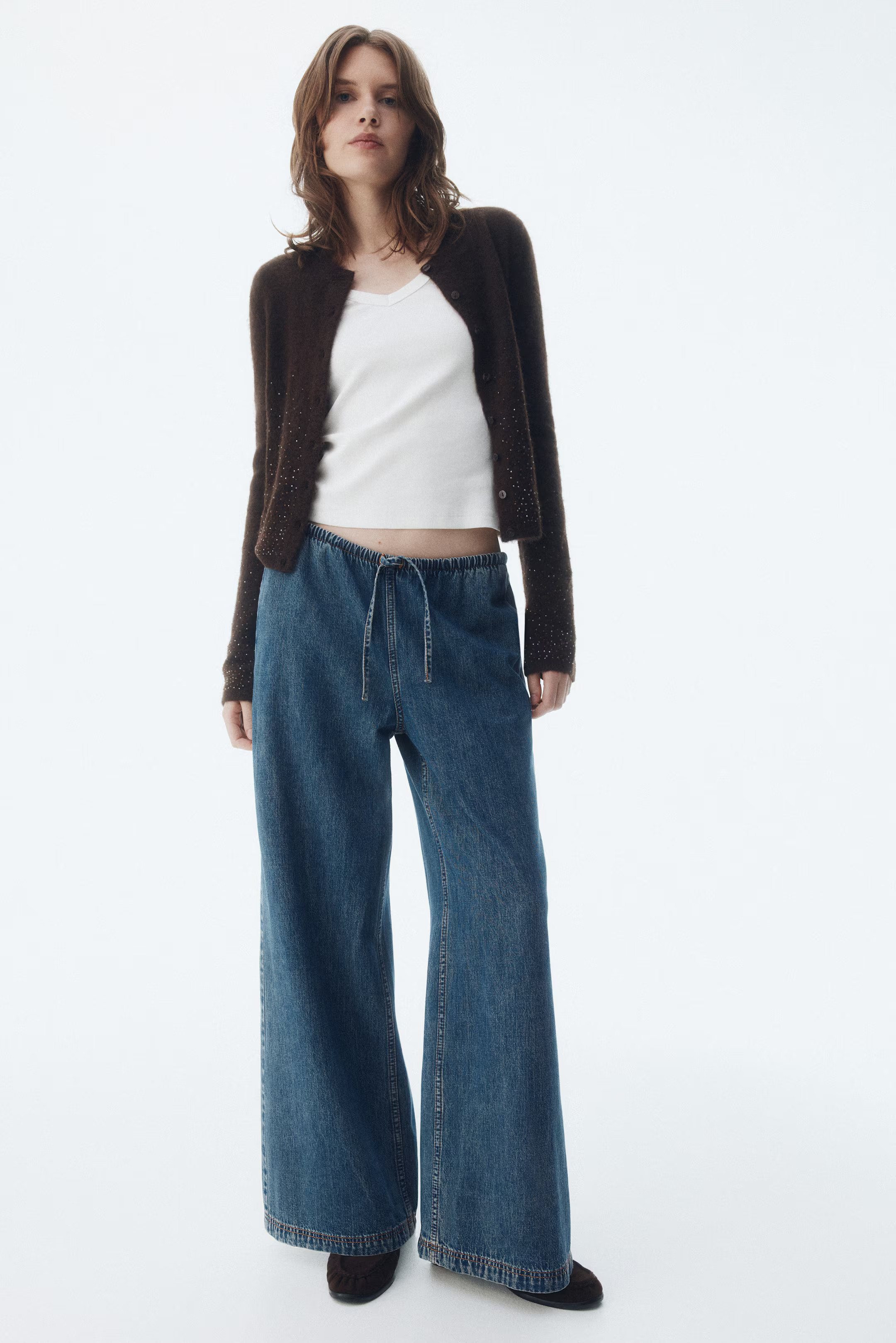 Denim Drawstring Pants | H&M (US + CA)