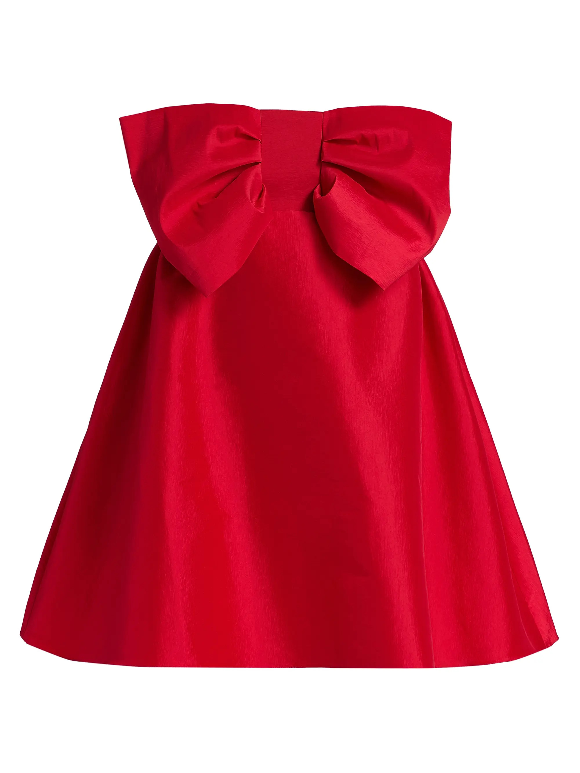 Tammy Taffeta Bow Minidress | Saks Fifth Avenue