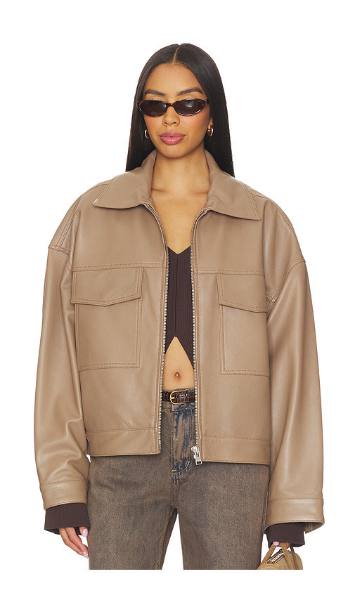 LAMARQUE Mia Jacket in Beige. Size L. Also in S, XS, M. | Revolve Clothing (Global)