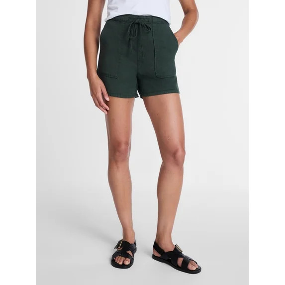 Time and Tru Women's Soft Utility Shorts, 4" Inseam, Sizes XS-XXXL | Walmart (US)