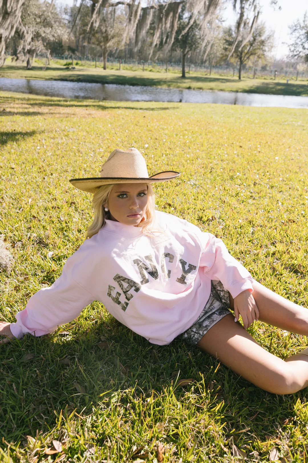 Fancy Oversized Mockneck - Light Pink Camo (PREORDER 2-3 WEEKS) | Fancyd Boutiqe