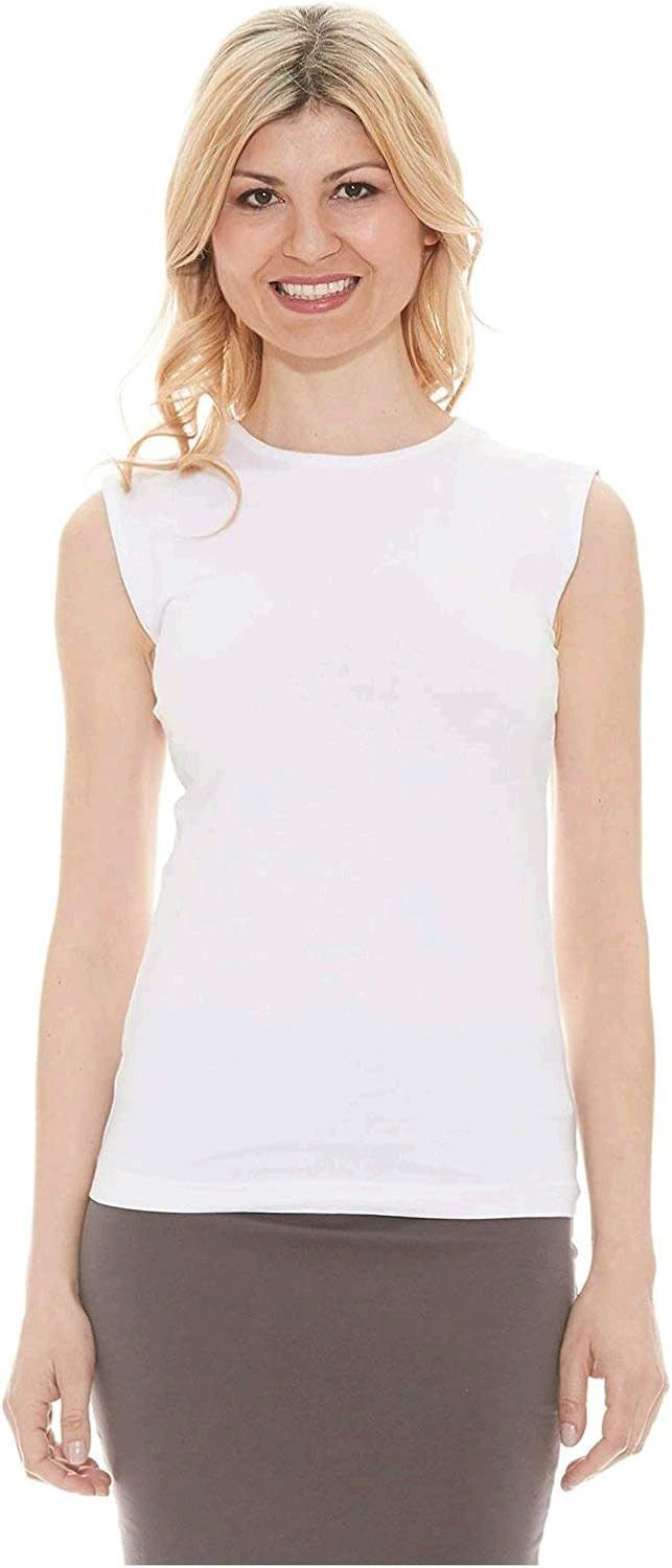 ESTEEZ Women's Tank Top Base Layering Camisole Fitted Sleeveless T-Shirt | Amazon (US)