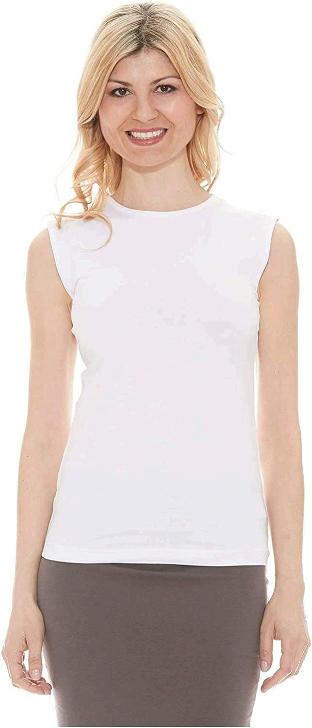 ESTEEZ Women's Tank Top Base Layering Camisole Fitted Sleeveless T-Shirt | Amazon (US)