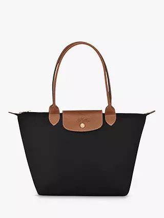 Longchamp Le Pliage Original Shoulder Bag, Black | John Lewis (UK)