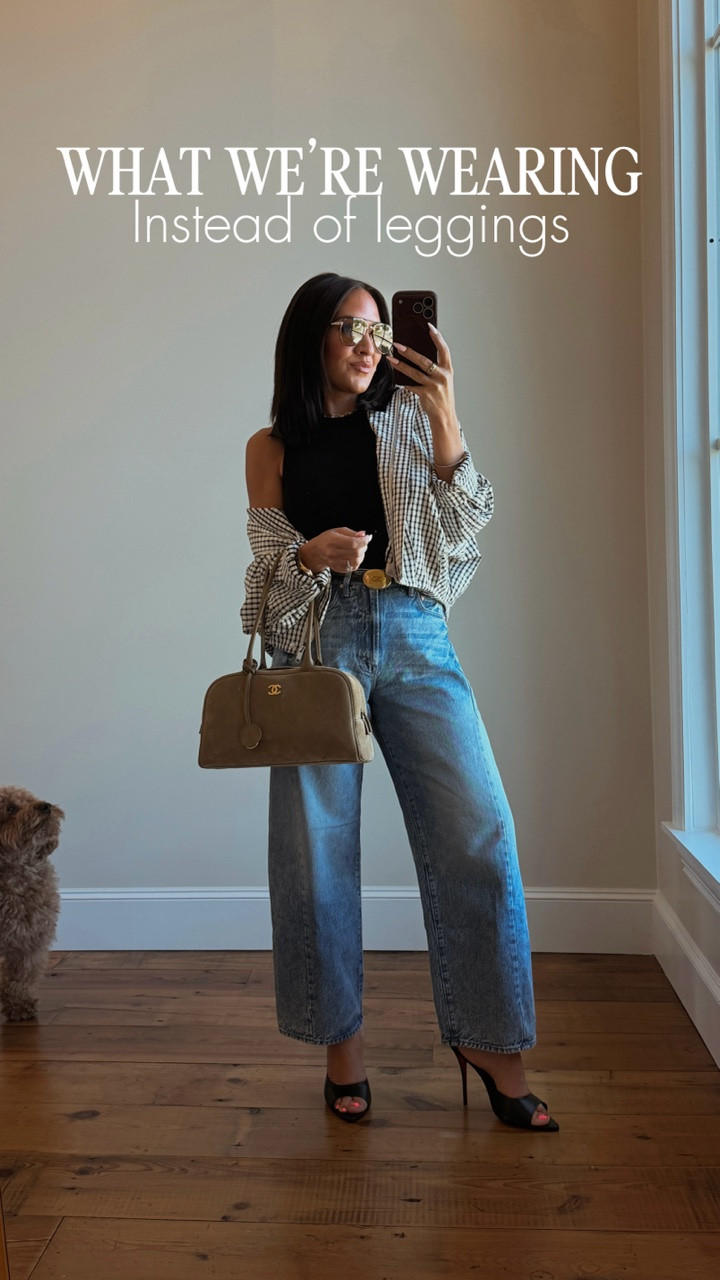 Apparently my leggings are getting a little competition this fall 😂🤎 Sharing a few of the trends I’m LOVING right now + how I’m actually wearing them.