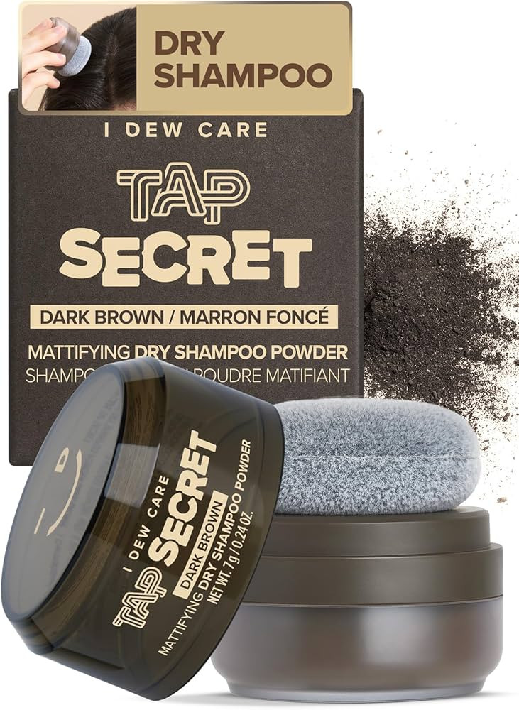I DEW CARE Biotin Clarifying Dry Shampoo - Tap Secret Dark Brown | Strengthening & Volumizing, Po... | Amazon (US)
