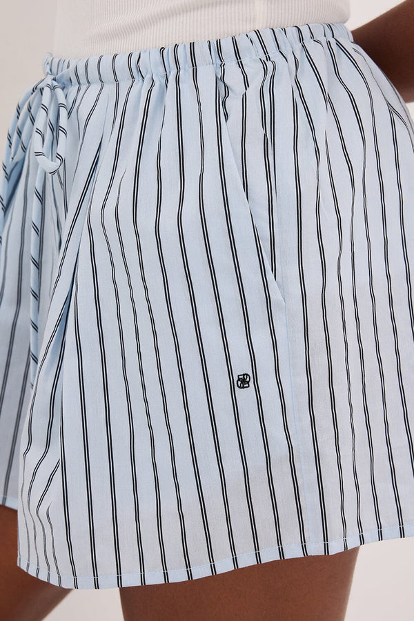 SABLE ICE BLUE SILK BLEND SHORT | DISSH