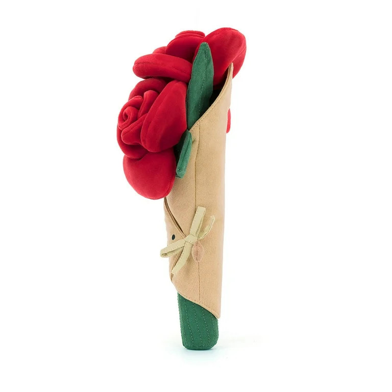 Jellycat Amuseables Rose Bouquet Plush - Red, 11.81in | Walmart (US)
