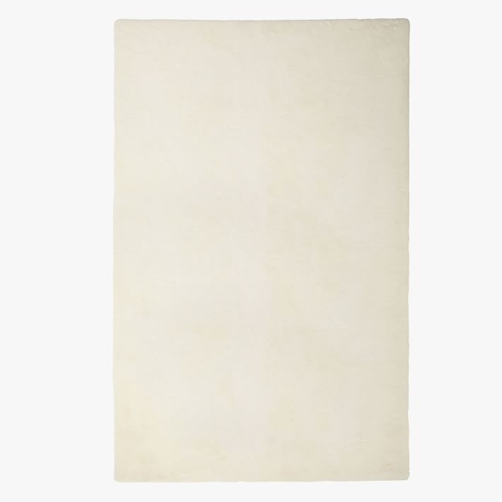 Washable Faux-Bunny Fur Rug | Pottery Barn Teen