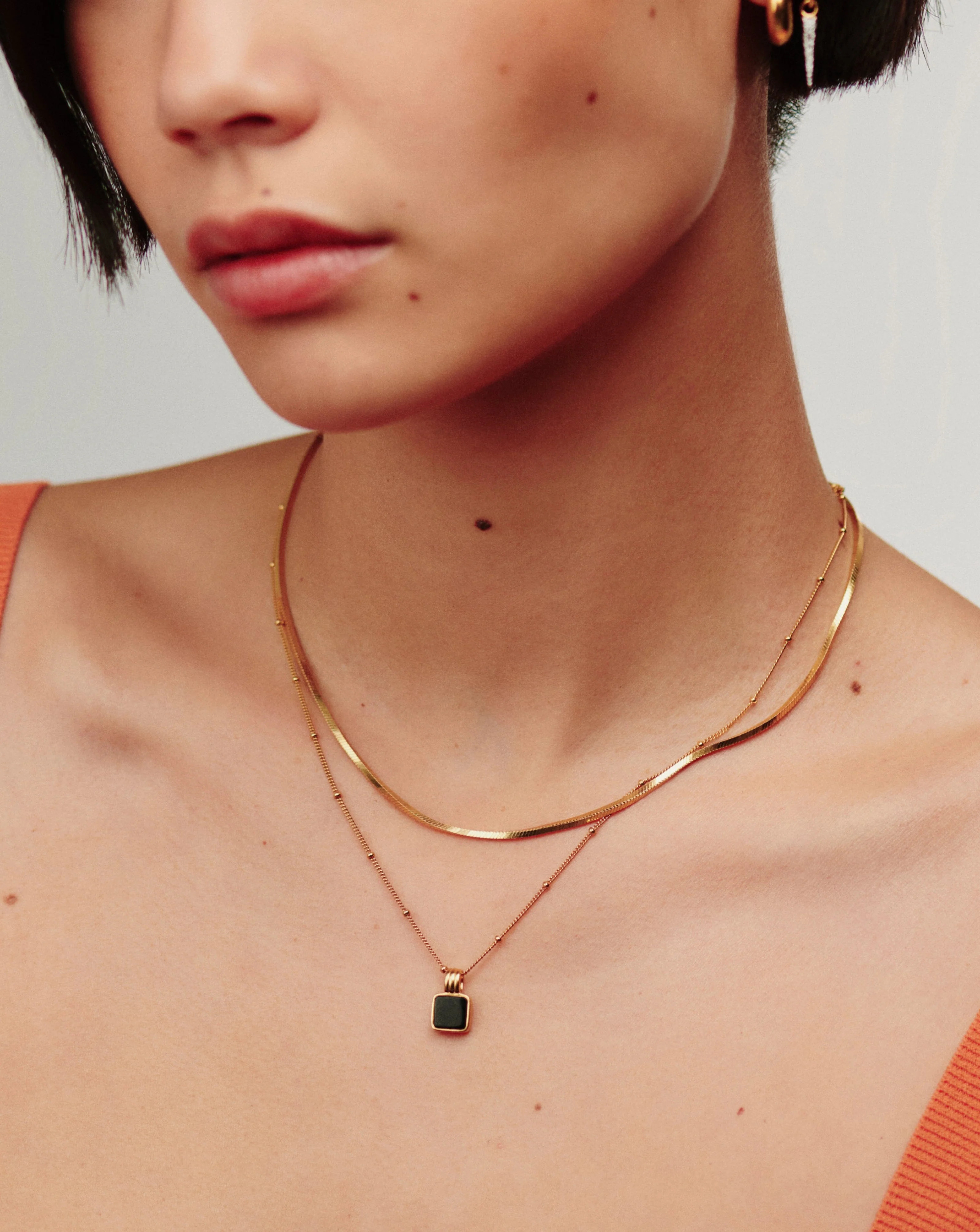 Lucy Williams Short Square Snake Chain Necklace | Missoma