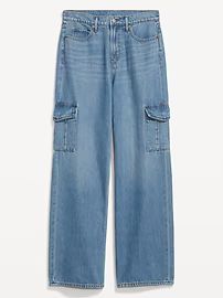 Extra High-Waisted Wide-Leg Cargo Jeans for Women | Old Navy (US)