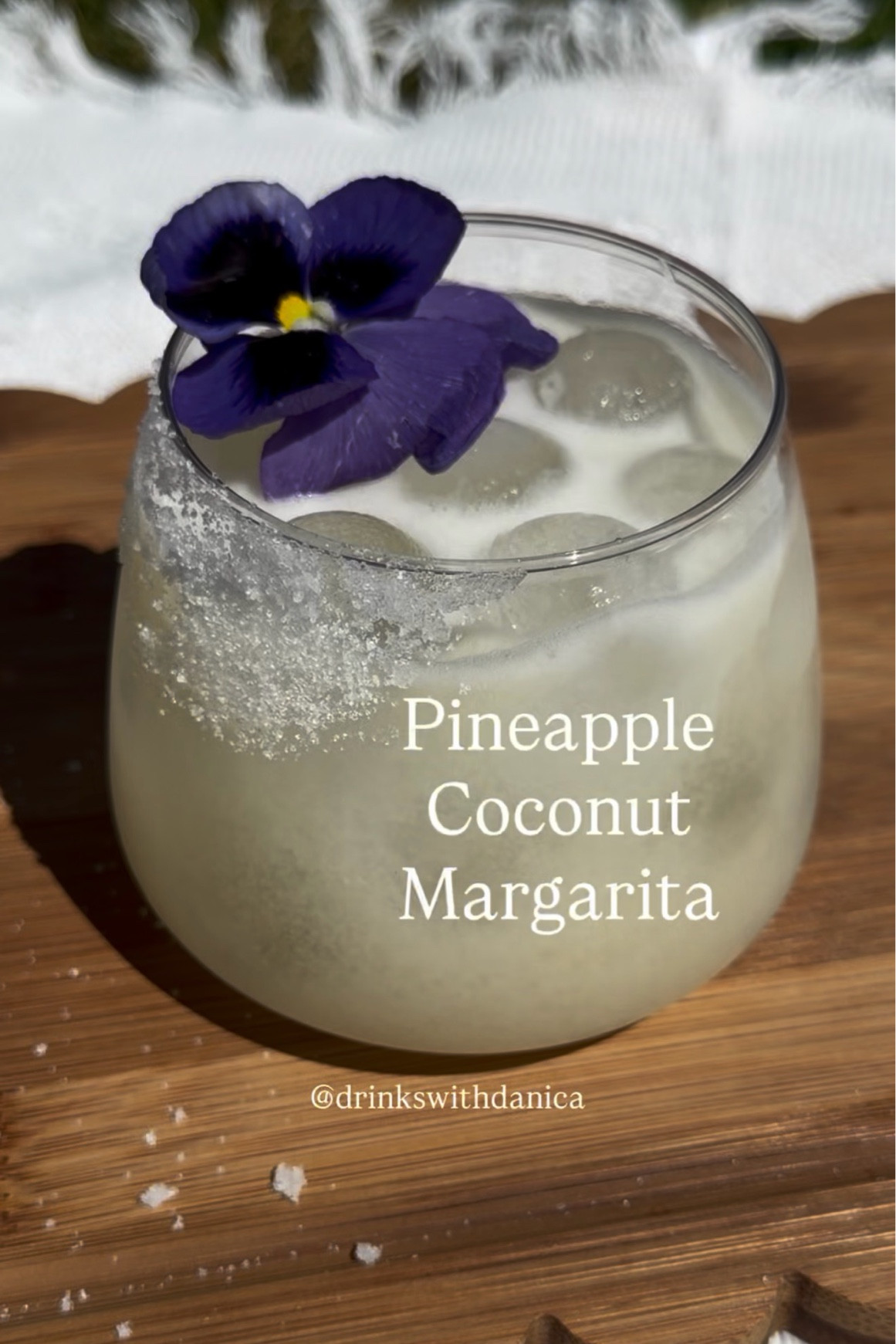 Pineapple Coconut Margarita

Follow me on Instagram and TikTok @drinkswithdanica for this recipe and more 