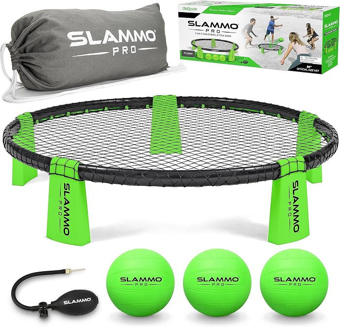 GoSports SLAMMO PRO Game Set - New and Improved PRO Set with 3 PRO Balls, Pump and Carrying Case | Amazon (US)