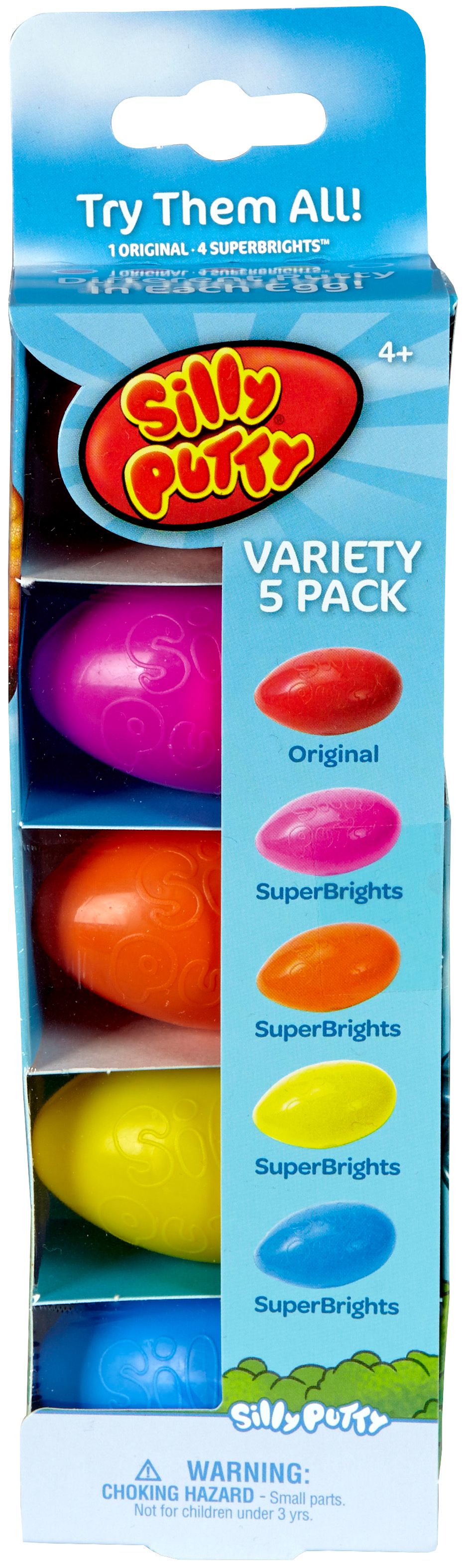 Crayola Silly Putty Birthday Party Pack, Assorted Colors, Toys for Kids, Child, 5 Count | Walmart (US)