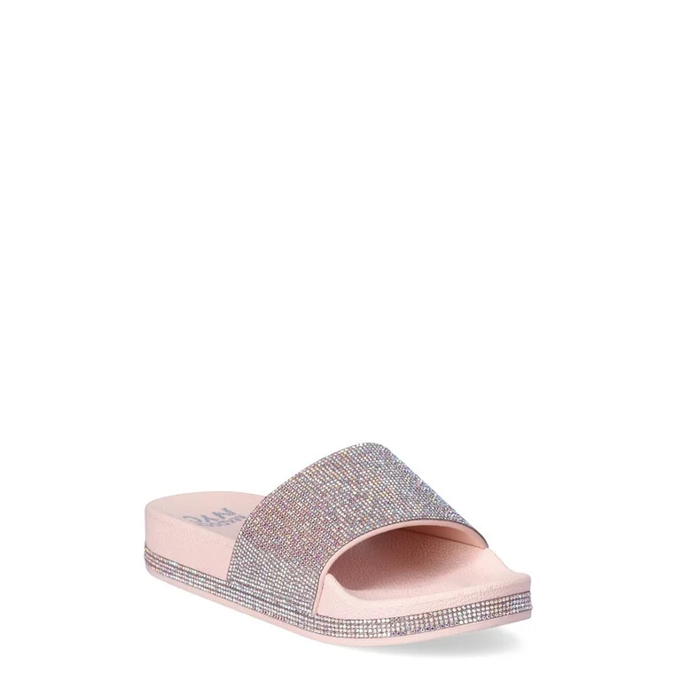 Madden NYC Women’s Bling Fancie Slide Sandals - Walmart.com | Walmart (US)