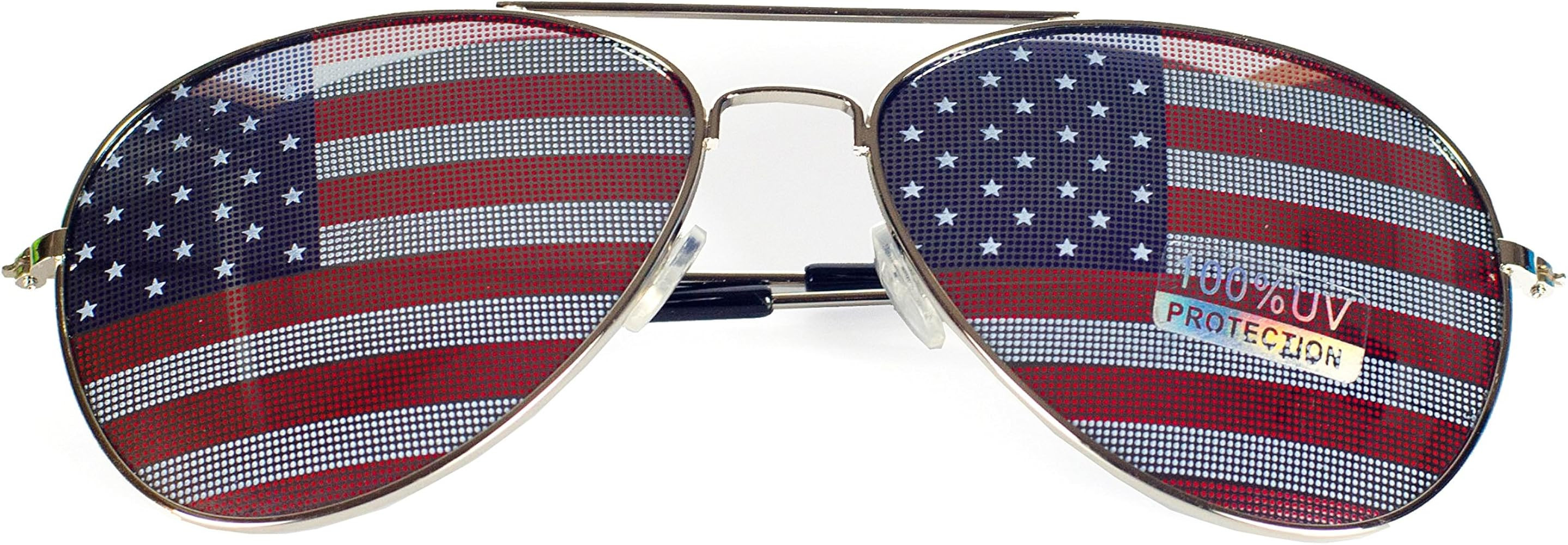 American Flag Mirror Novelty Decorative Sunglasses | Amazon (US)