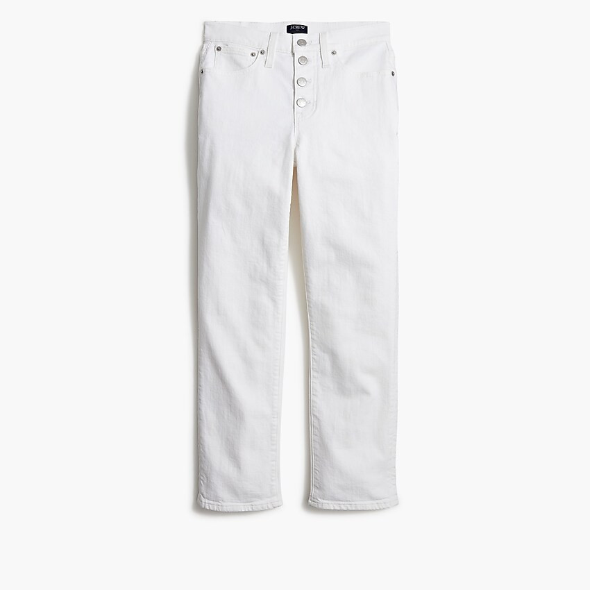 Essential straight white jean in all-day stretch | J.Crew Factory