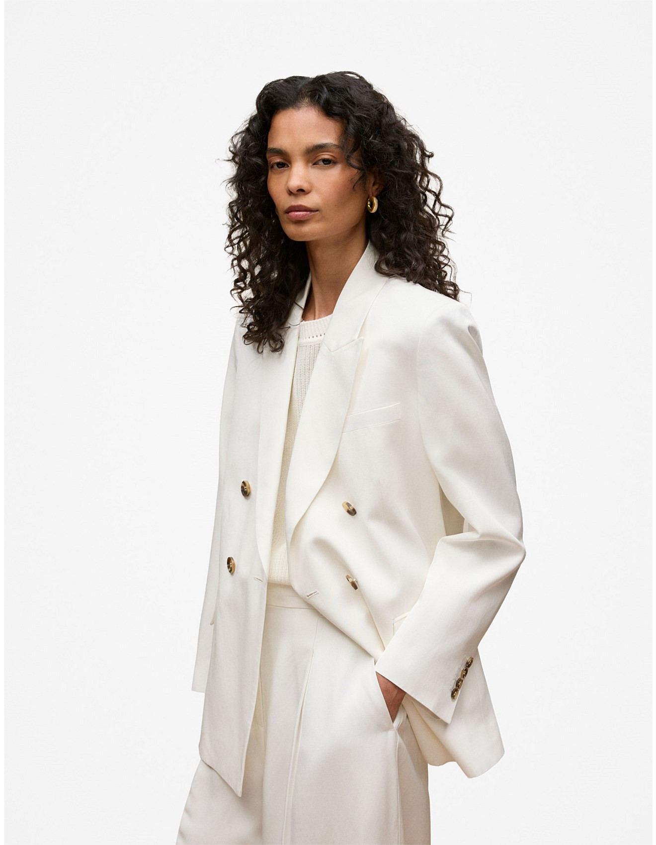 Soft Double Breasted Blazer | David Jones (Australia & New Zealand)