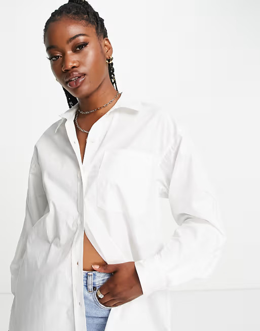 New Look - Camicia a maniche lunghe bianca | ASOS (Global)