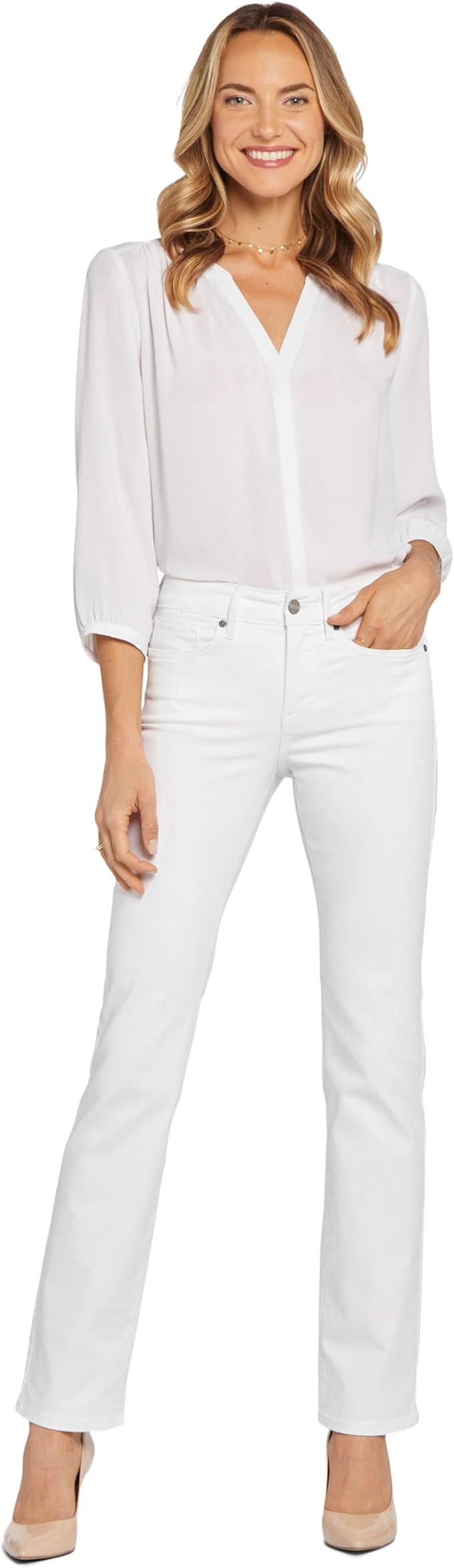 NYDJ Women's Marilyn Straight Denim Jeans | Amazon (US)