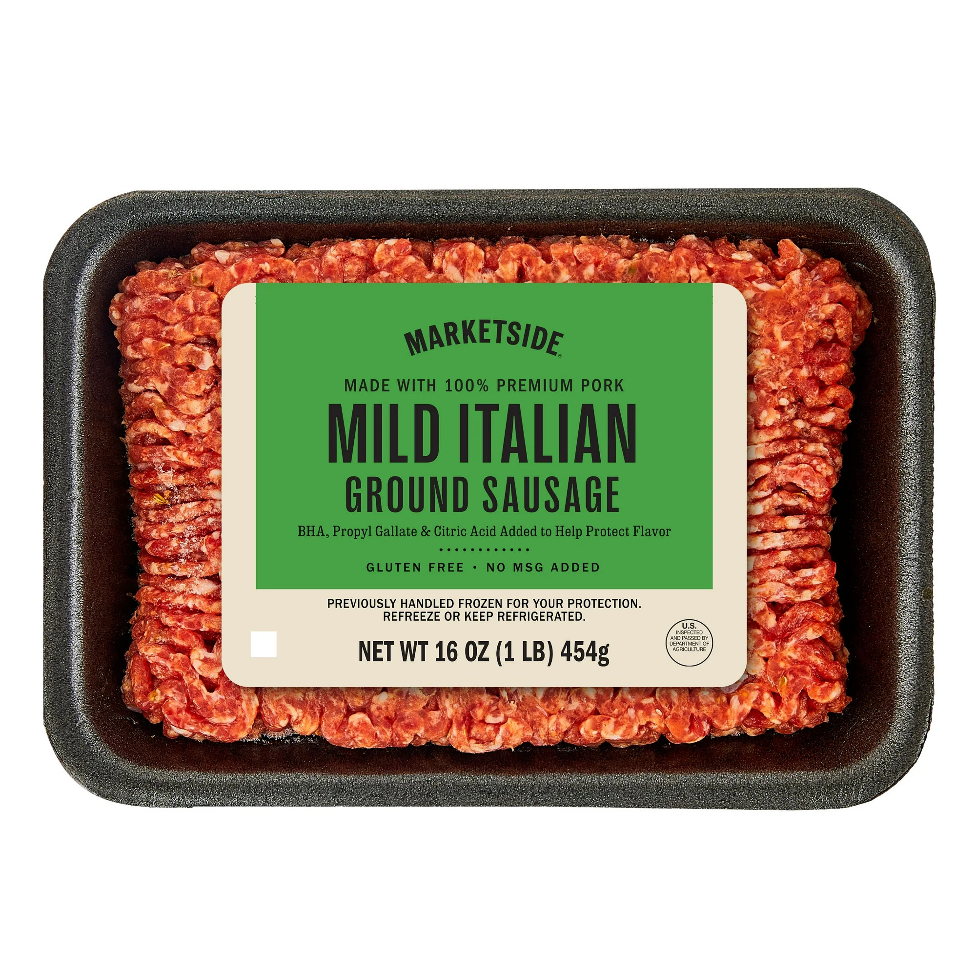Marketside Mild Ground Italian Sausage, Pork, 1lb (Fresh) | Walmart (US)