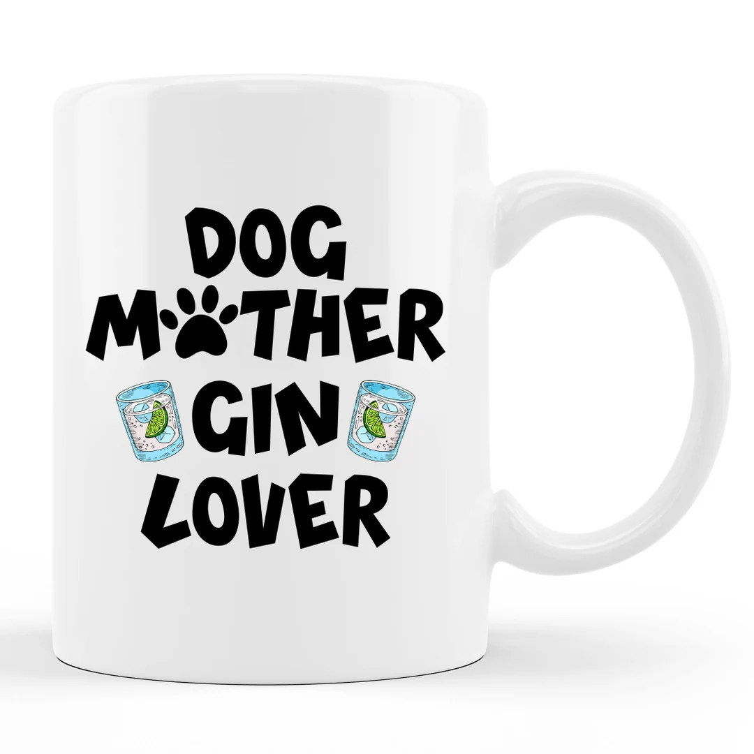 Gin and Dogs Mug. Gin and Dogs Gift. Gin Lover Mug. Gin Lover Gift. Gin Mug. Gin Gift. Gin Fan Mu... | Etsy (US)